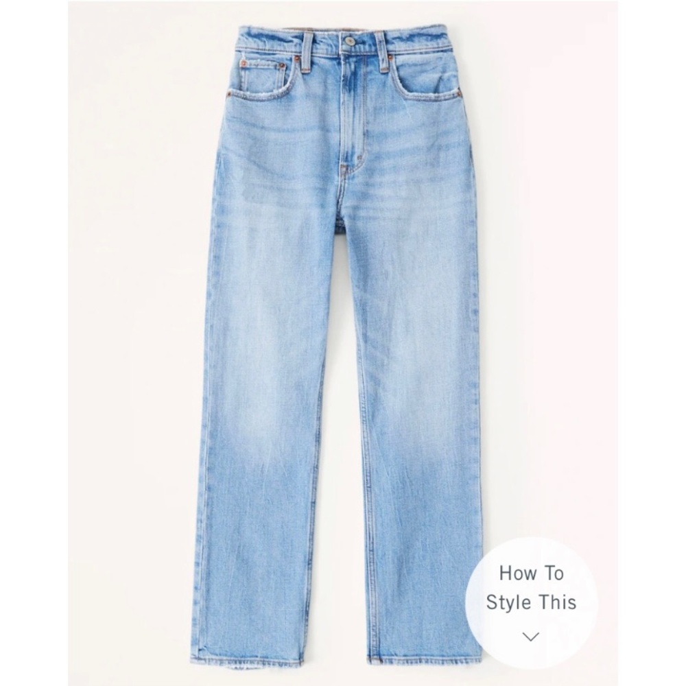 NWOT | Abercrombie & Fitch | Ultra High Rise Ankle Straight Jeans